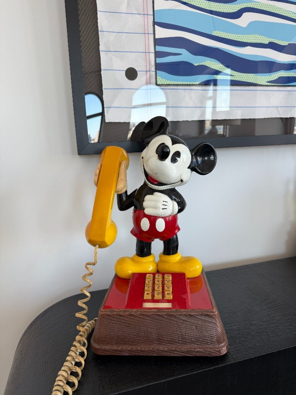 Vintage Authentic 1976 The Mickey Mouse Push Button Telephone